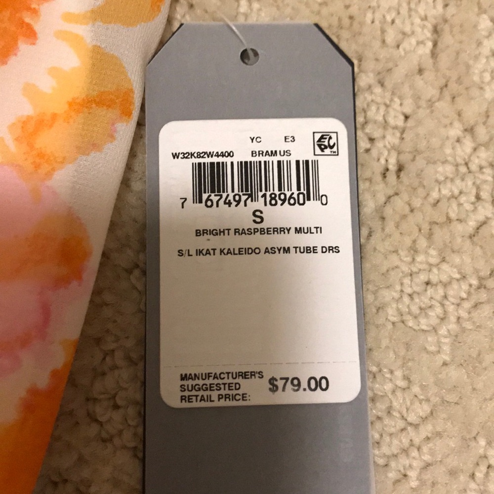 NWT Guess asymmetrical chiffon dress S - Picture 4 of 7